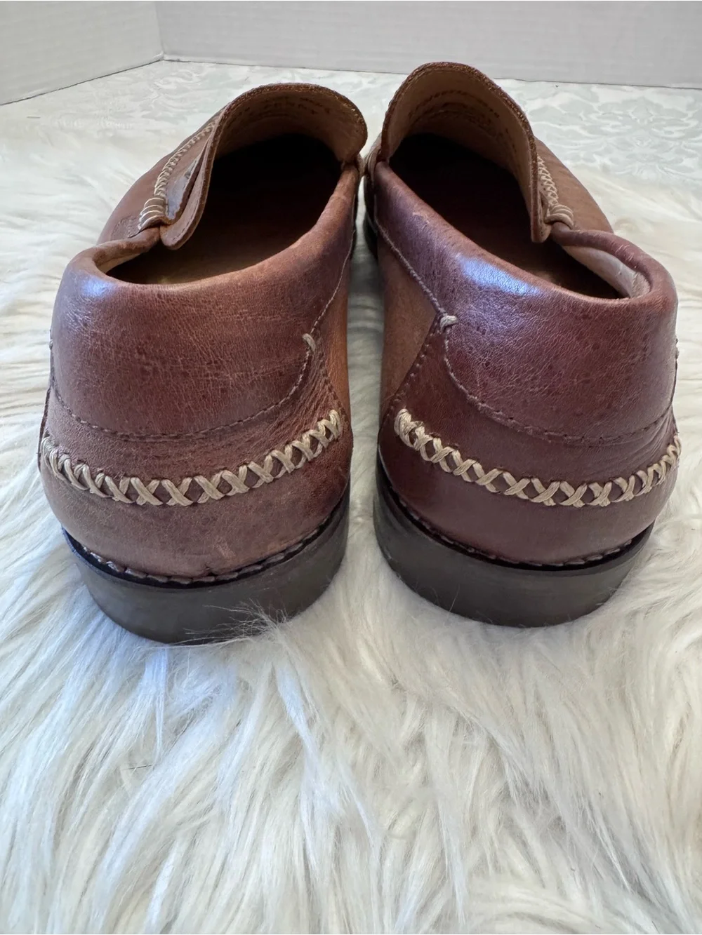 Tommy Bahama Finlay Penny Loafer Shoe 9.5M Preppy Comfort Leather Old Money